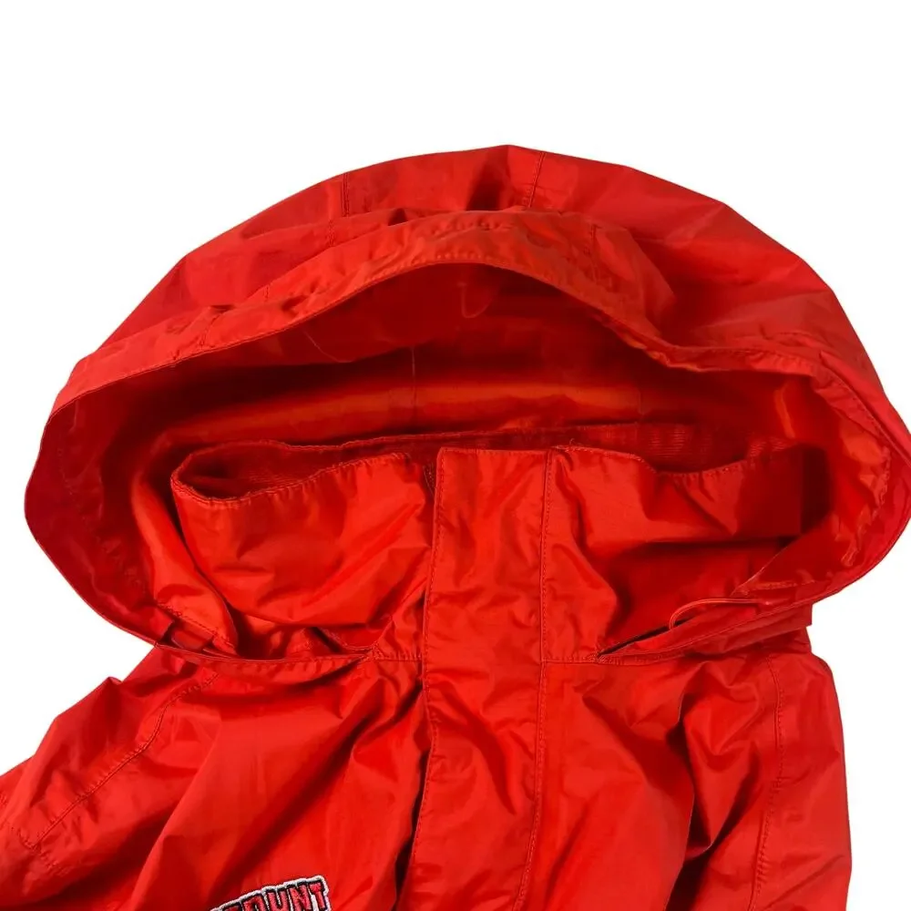 North Face DryVent Rain Jacket Mens L Red Packable Hood Waterproof Discount Tire